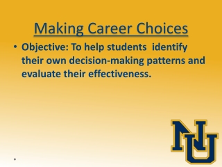 Making Career Choices