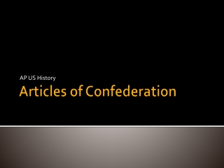 Articles of Confederation