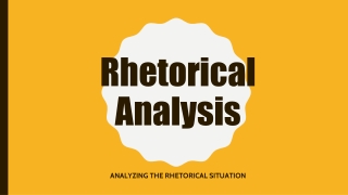 Rhetorical Analysis