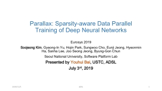 Parallax: Sparsity-aware Data Parallel Training of Deep Neural Networks