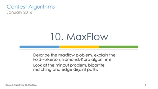 10. MaxFlow