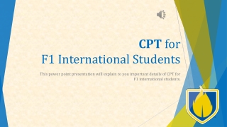 CPT for F1 International Students