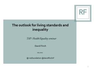 The outlook for living standards and inequality