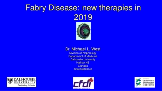 Fabry Disease: new therapies in 2019