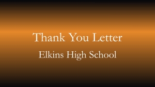 Elkins High S c hool