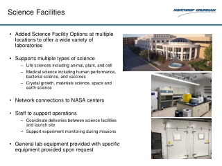 Science Facilities