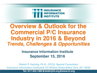 Insurance Information Institute September 15, 2016