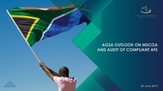 AGSA OUTLOOK ON MSCOA AND AUDIT OF COMPLIANT AFS