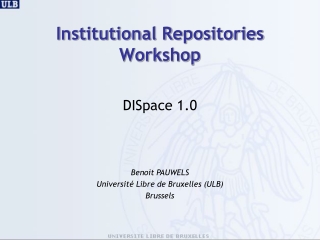 Institutional Repositories Workshop