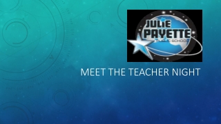 Meet the teacher night