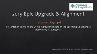 2019 Epic Upgrade &amp; Alignment