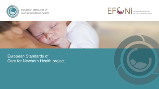 European Standards of Care for Newborn Health project