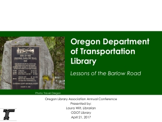 Oregon Department of Transportation Library