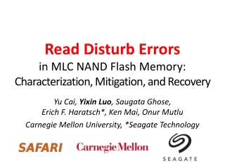 Read Disturb Errors in MLC NAND Flash Memory: Characterization, Mitigation, and Recovery