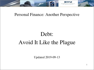 Personal Finance: Another Perspective