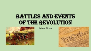 Battles and Events of the Revolution