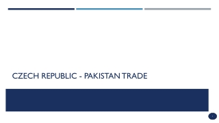 CZEch REPUBLIC - Pakistan Trade