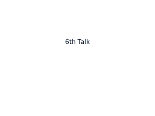 6th Talk