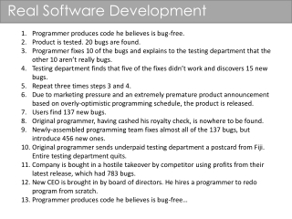 Real Software Development