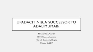 Upadacitinib: A Successor to adalimumab?