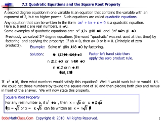 Factor left hand side then apply the zero product rule.