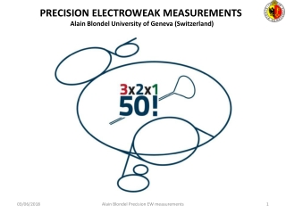 PRECISION ELECTROWEAK MEASUREMENTS Alain Blondel University of Geneva ( Switzerland )