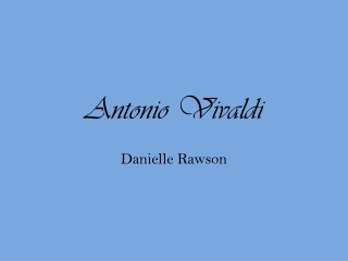 Antonio Vivaldi