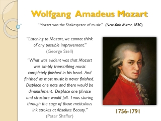 Wolfgang Amadeus Mozart