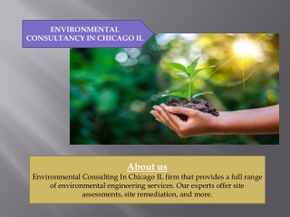 Environmental Consulting In Chicago IL