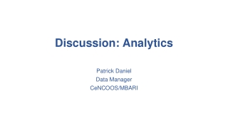 Discussion: Analytics