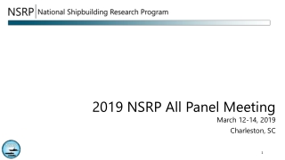 2019 NSRP All Panel Meeting