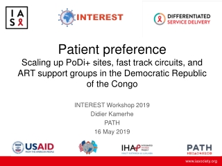 INTEREST Workshop 2019 Didier Kamerhe PATH 16 May 2019