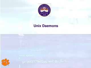 Unix Daemons