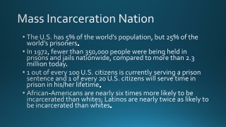 Mass Incarceration Nation