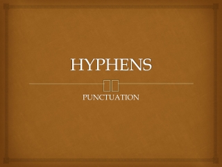 HYPHENS