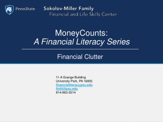 MoneyCounts : A Financial Literacy Series