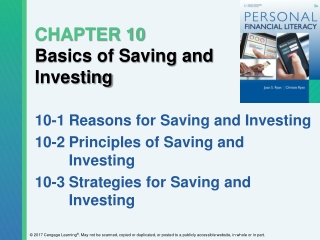 CHAPTER 10 Basics of Saving and Investing