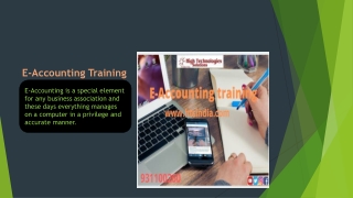 Quick inquiry about e accounting training in Delhi and get discount