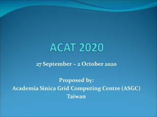 ACAT 2020