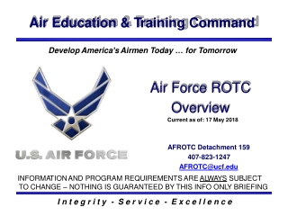 Air Educ a tion &amp; T raining Command