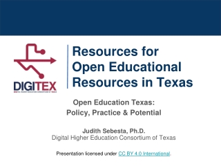 Resources for Open Educational Resources in Texas