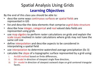 Spatial Analysis Using Grids