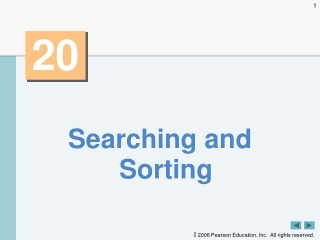 Searching and Sorting