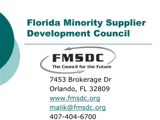 Florida Minority Supplier Development Council