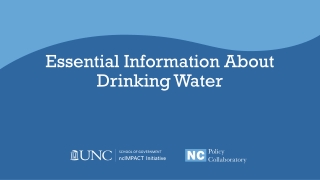 Essential Information About Drinking Water