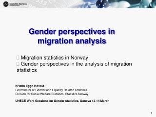 Gender perspectives in migration analysis