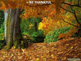 BE THANKFUL