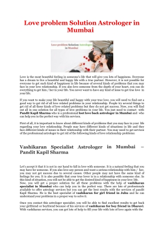 Love problem solution astrologer in mumbai converted