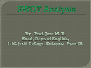 SWOT Analysis