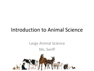 Introduction to Animal Science